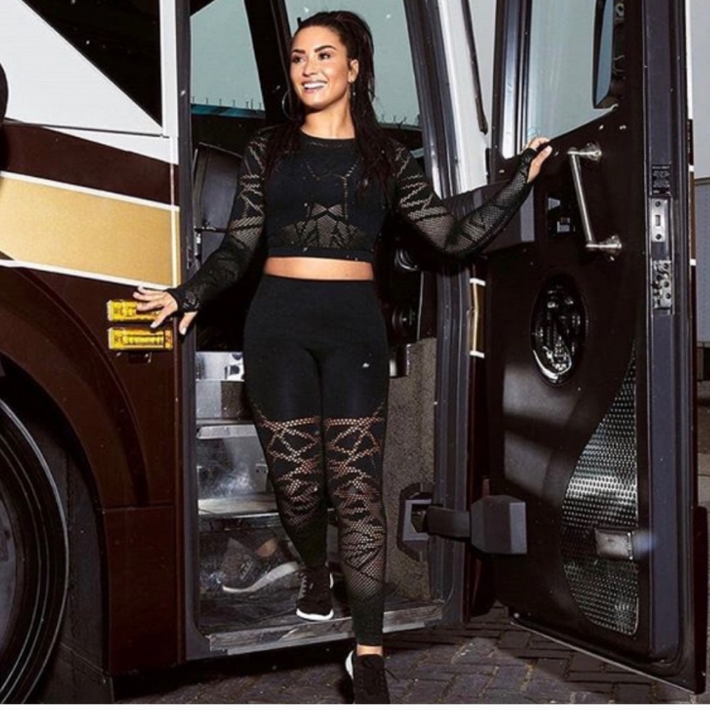 Demi Lovato Fabletics Top and Leggings